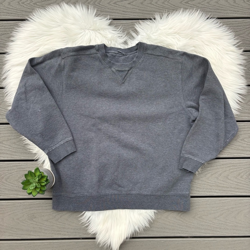 Mens L.L.Bean Gray Crewneck Sweater